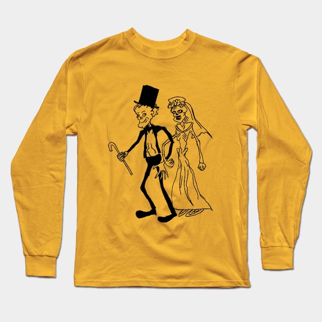 Undead Wedding Long Sleeve T-Shirt by crap-art